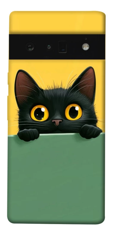 Чохол на Google Pixel 6 Pro Black cat v2 фото 1 з 1
