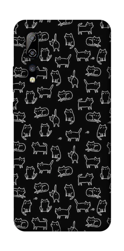 Чохол на ZTE Axon 10 Pro Black Cats фото 1 з 1