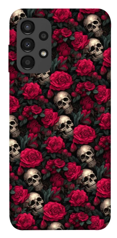 Чехол на Samsung Galaxy A13 4G Черепа и розы фото 1 из 1