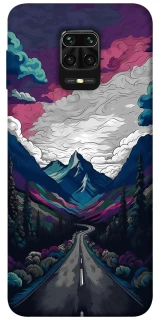 Чехол на Xiaomi Redmi Note 9s / Note 9 Pro / Note 9 Pro Max Нарисованные горы фото 1 из 1
