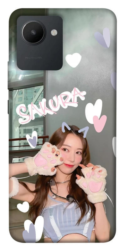 Чехол на Realme C30s Sakura - LE SSERAFIM фото 1 из 1