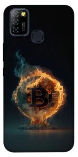 Чохол на Infinix Hot 10 Lite Fire Bitcoin фото 1 з 1