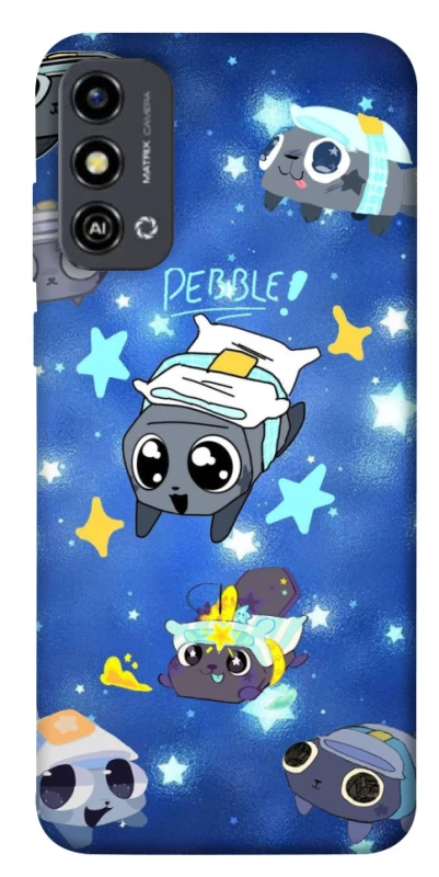 Чехол на ZTE Blade A53 Pebble kitten stars фото 1 из 1