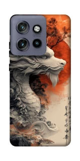 Чехол на Motorola Edge 50 Neo white dragon фото 1 из 1