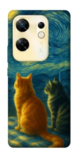 Чехол на Infinix Zero 30 4G Cats under the stars фото 1 из 1