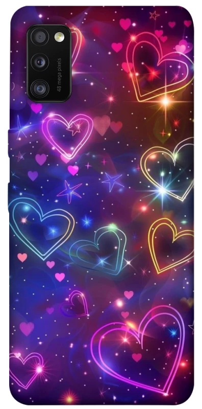 Чохол на Samsung Galaxy A41 Drawn hearts фото 1 з 1