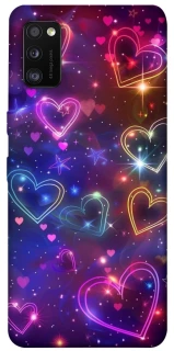 Чохол на Samsung Galaxy A41 Drawn hearts фото 1 з 1