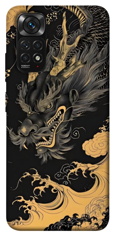 Чехол на Xiaomi Redmi Note 11 (Global) / Note 11S gold dragon фото 1 из 1