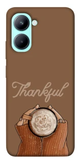 Чехол на Realme C33 Thankful coffee фото 1 из 1