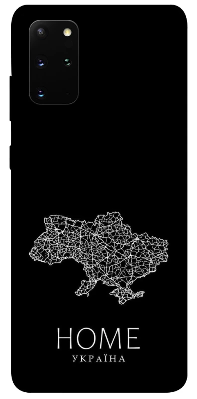 Чохол на Samsung Galaxy S20+ Ukraine black map фото 1 з 1