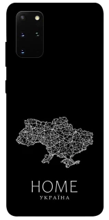 Чохол на Samsung Galaxy S20+ Ukraine black map фото 1 з 1