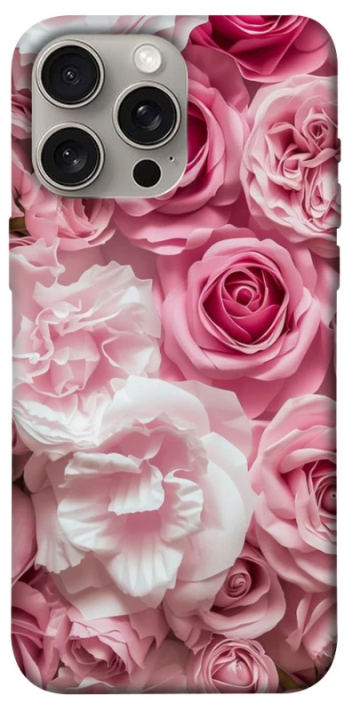 Чехол на Apple iPhone 15 Pro Max (6.7") Розовые цветы фото 1 из 1