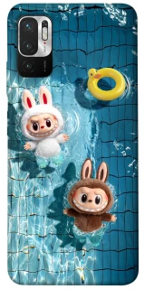 Чохол на Xiaomi Redmi Note 10 5G Labubu in the pool фото 1 з 1