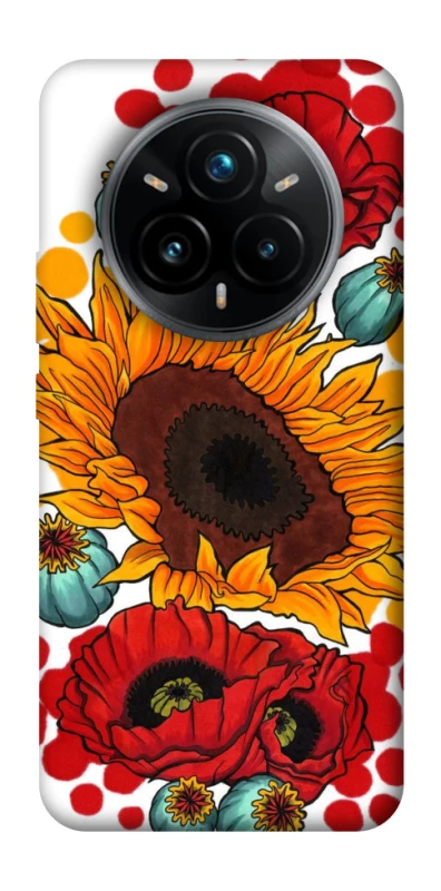 Чохол на Realme 14 Pro+ Соняшники та маки фото 1 з 1
