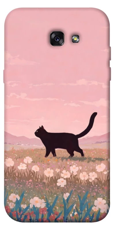 Чохол на Samsung A720 Galaxy A7 (2017) cat on a field фото 1 з 1
