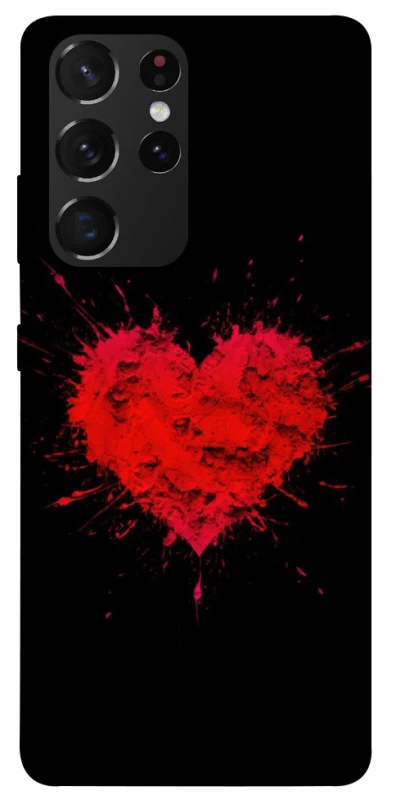 Чохол на Samsung Galaxy S21 Ultra Splash heart фото 1 з 1