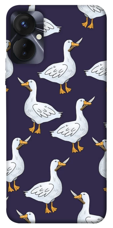 Чохол на TECNO Spark 9 Pro (KH7n) Гуси з претензією фото 1 з 1