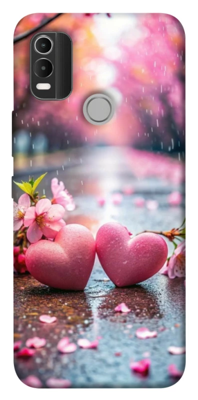 Чехол на Nokia C21 Plus Pink heart фото 1 из 1