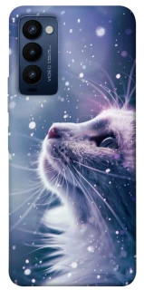 Чехол на TECNO Camon 18 Snow cat фото 1 из 1