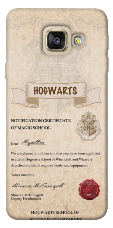 Чехол на Samsung A520 Galaxy A5 (2017) The Hogwarts acceptance letter фото 1 из 1
