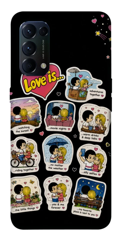 Чохол на Oppo Reno 5 4G Love is ver.4 фото 1 з 1