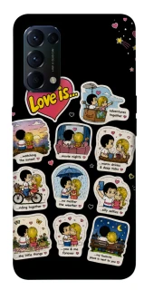 Чехол на Oppo Reno 5 4G Love is ver.4 фото 1 из 1
