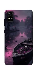 Чохол на ZTE Blade A31 Boat and flamingo фото 1 з 1