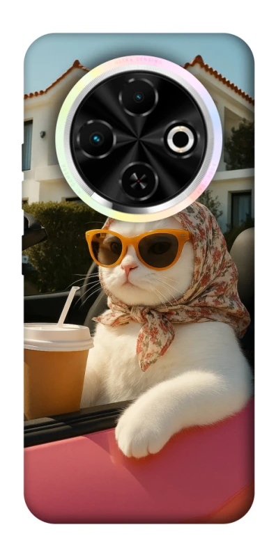 Чохол на TECNO Spark 30C Stylish Cat Cruise фото 1 з 1