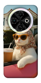 Чехол на TECNO Spark 30C Stylish Cat Cruise фото 1 Чехол на TECNO Spark 30C Stylish Cat Cruise фото 1 из 1