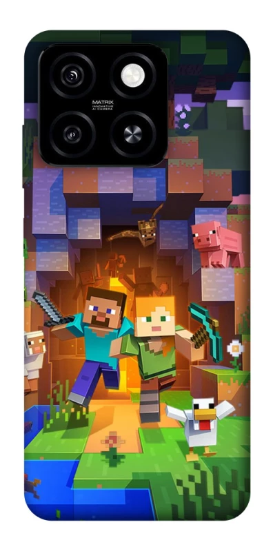Чохол на ZTE Blade A55 4G Minecraft game фото 1 з 1
