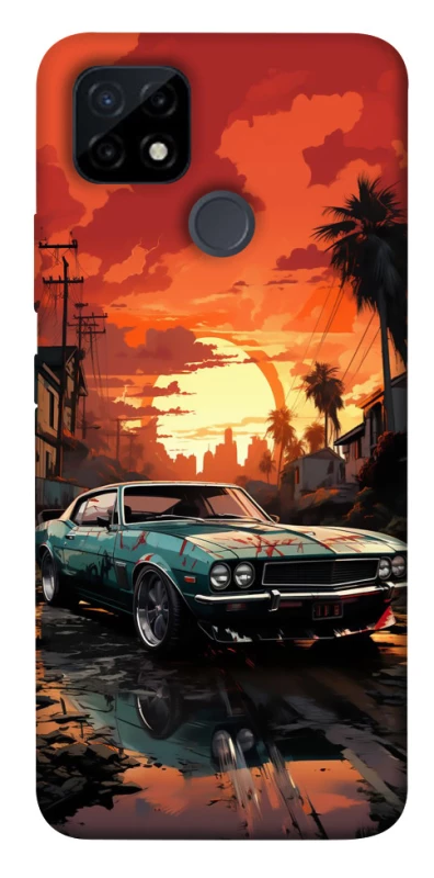 Чехол на Realme C12 Car at sunset фото 1 из 1