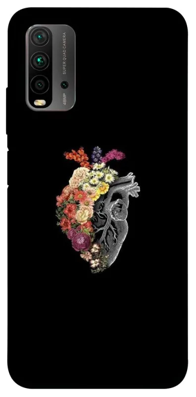 Чохол на Xiaomi Redmi 9T Heart with flowers фото 1 з 1