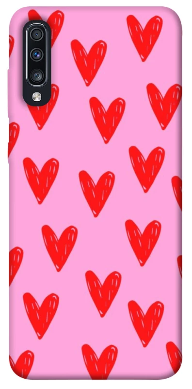 Чохол на Samsung Galaxy A70 (A705F) Red hearts 2 фото 1 з 1