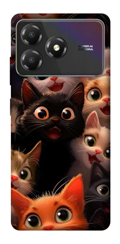 Чохол на ZTE Blade A36 happy cats фото 1 з 1