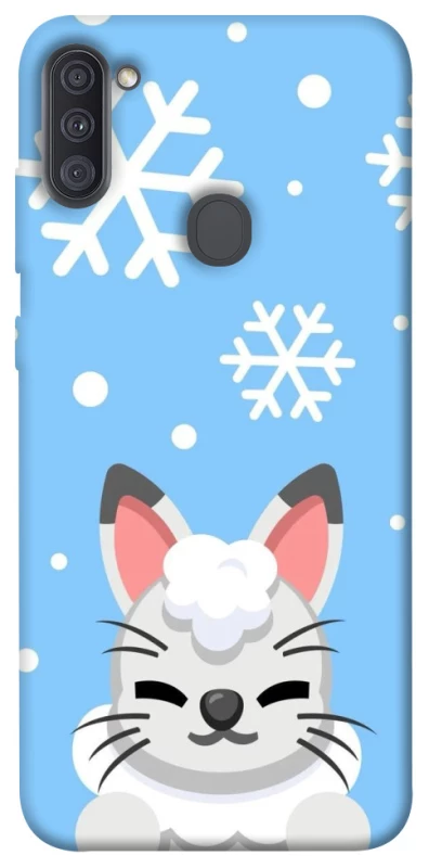 Чехол на Samsung Galaxy A11 Adopt Me Snow Kitty Smile фото 1 из 1