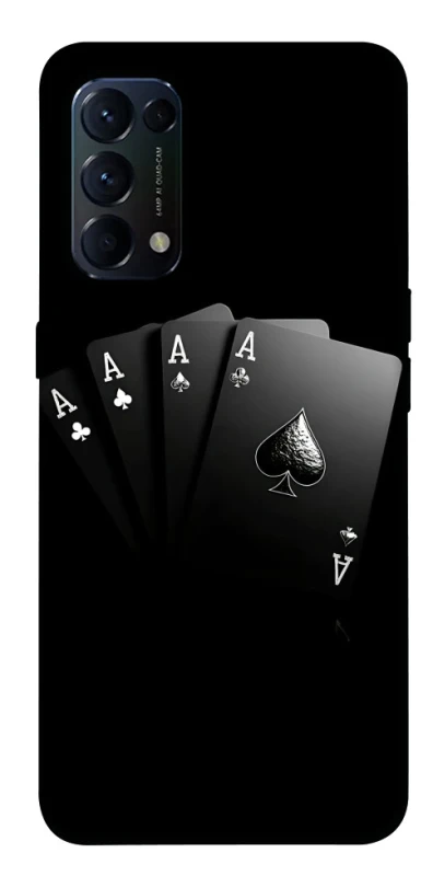 Чохол на Oppo Reno 5 4G Black Cards фото 1 з 1