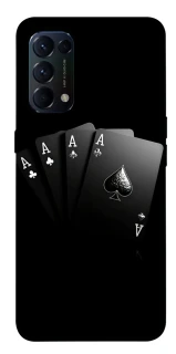 Чехол на Oppo Reno 5 4G Black Cards фото 1 из 1