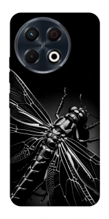 Чохол на TECNO Spark 30 Pro (KL7) Black dragonfly фото 1 з 1