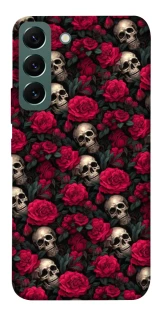 Чехол на Samsung Galaxy S22 Черепа и розы фото 1 из 1