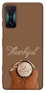 Чехол на Xiaomi Redmi K50 Gaming Thankful coffee фото 1 из 1