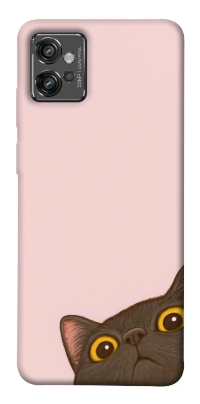 Чохол на Motorola Moto G32 Peeping cat фото 1 з 1