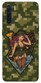 Чохол на Oppo A91 Military Waifu фото 1 з 1