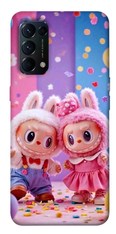 Чохол на Oppo Reno 5 4G Labubu twins ver.3 фото 1 з 1
