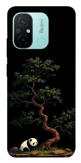 Чехол на Xiaomi Redmi 12C / Poco C55 Panda and tree фото 1 из 1