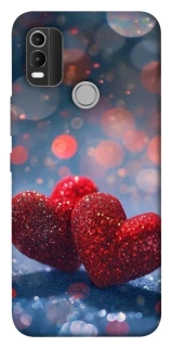 Чехол на Nokia C21 Plus Red hearts фото 1 из 1