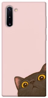 Чехол на Samsung Galaxy Note 10 Peeping cat фото 1 Чехол на Samsung Galaxy Note 10 Peeping cat фото 1 из 1