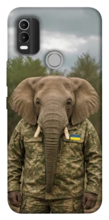 Чехол на Nokia C21 Plus Слон защитник фото 1 из 1