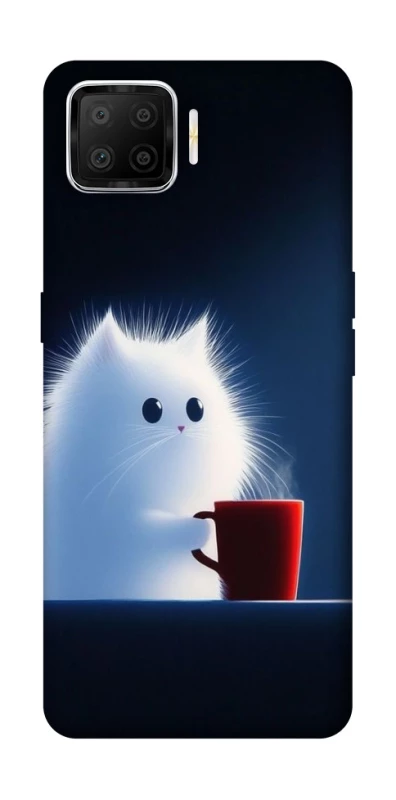 Чехол на Oppo A73 (2017) Чехол кот с кофе фото 1 из 1