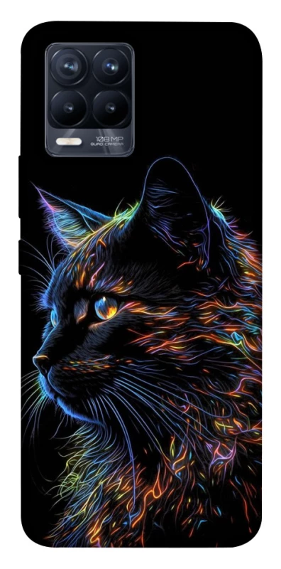 Чехол на Realme 8 Черный кот фото 1 из 1