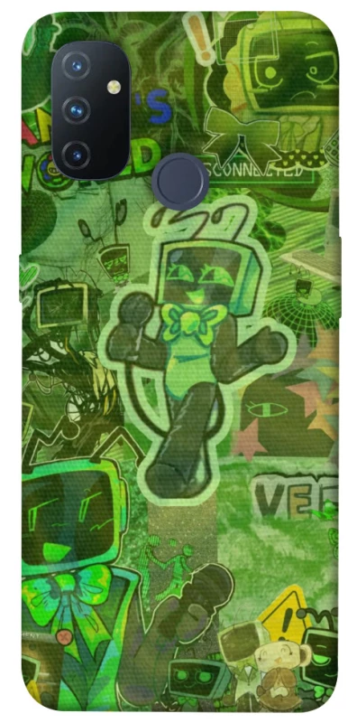 Чехол на OnePlus Nord N100 Dandysworld tv green theme фото 1 из 1